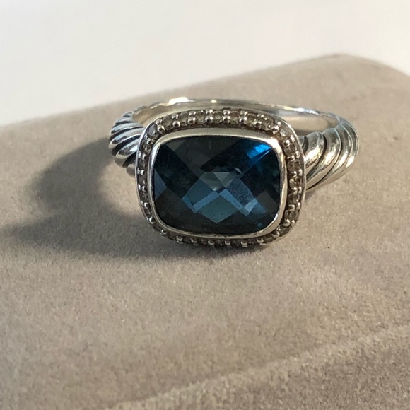 David Yurman Noblesse Hampton Blue Sz. 6.5 - Picture 4 of 7